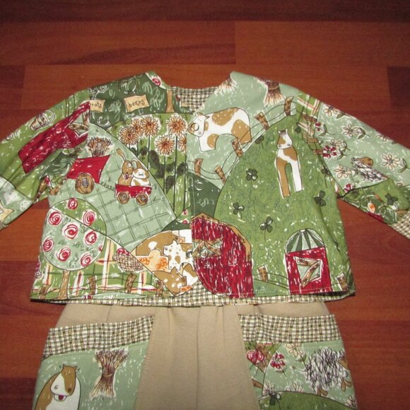 Farm Themed Pants and Jacket Set - NEW - Picture 5 of 12